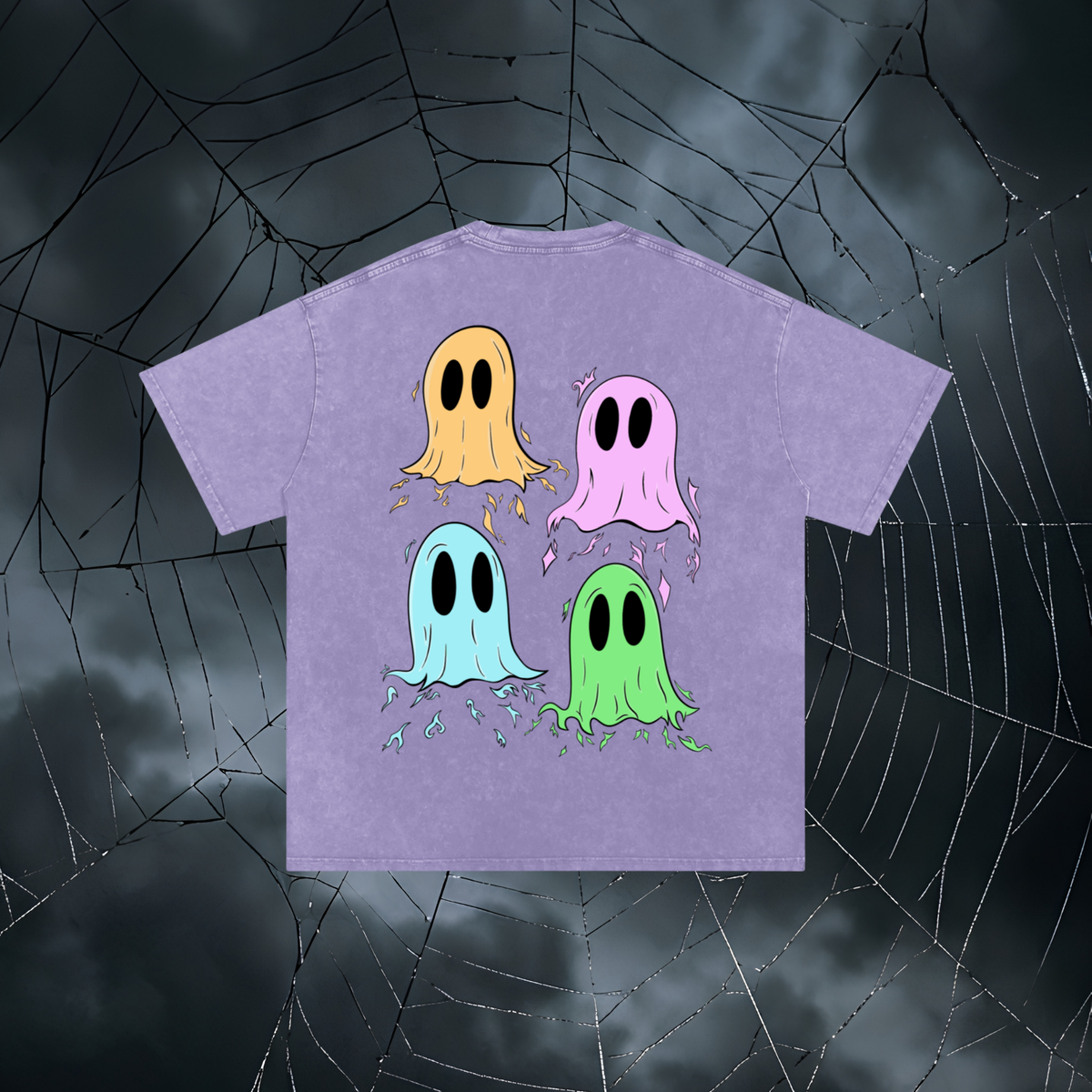 Friends w/ Ghosts Oversized T (Lavender)